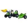 Rolly Toys Rolly Kid Deutz-Fahr pedálos markolós traktor utánfutóval