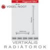VOGEL NOOT vertikális kompakt radiátor 10-500 1800 BT 46