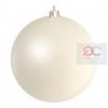 Karácsonyi Gömb fényes, műanyag, nehezen éghető, Ø 6 cm, fehér
