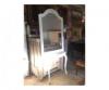 Provence bútor, fehér antikolt álló tükör szecessziós 3.