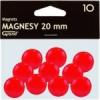Mágneses jelölő táblamágnes 20 mm -es, kör alakú gombok - piros