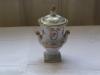 Antik, régi porcelán bonbonier, fedeles váza, urna