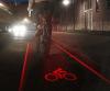 Lézeres LED-es bicikli világítás
