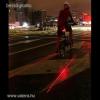 Lézeres bicikli hátsó lámpa